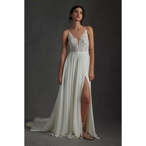 Anthropologie Jenny Yoo Kelsey Wedding Gown Size 2